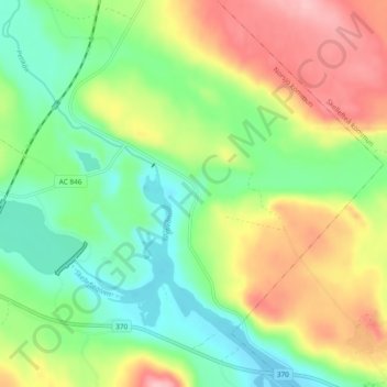 Petiknäs topographic map, elevation, terrain