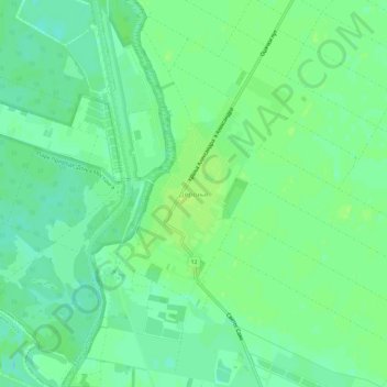 Deronje topographic map, elevation, terrain