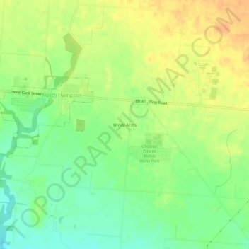 Windy Acres topographic map, elevation, terrain