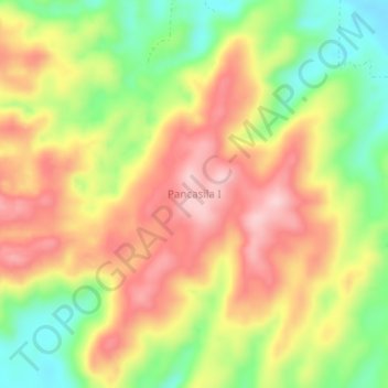 Pancasila I topographic map, elevation, terrain