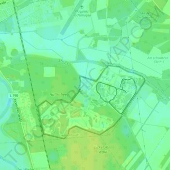 Masai Mara topographic map, elevation, terrain