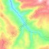 Mugla topographic map, elevation, terrain