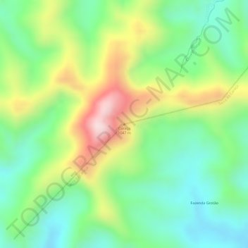 Caraça topographic map, elevation, terrain