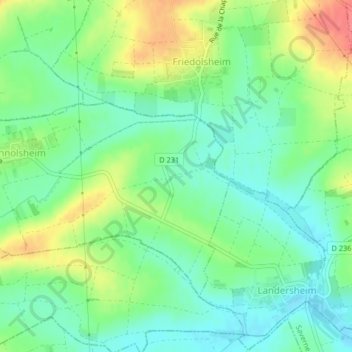 Tahl topographic map, elevation, terrain