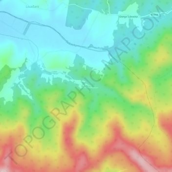 Kričke topographic map, elevation, terrain