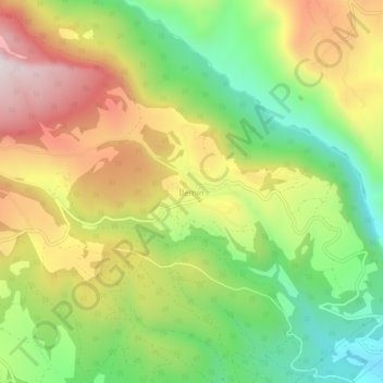 İlemin topographic map, elevation, terrain