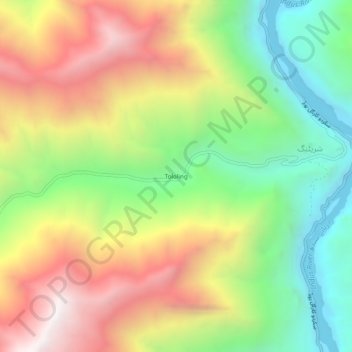 Tololing topographic map, elevation, terrain
