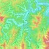 琉璃庙镇 topographic map, elevation, terrain