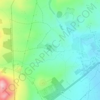 Karungibate Lower topographic map, elevation, terrain