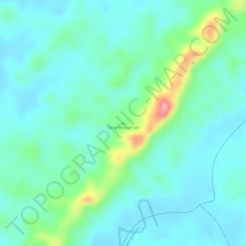 Cerro Monserrate topographic map, elevation, terrain