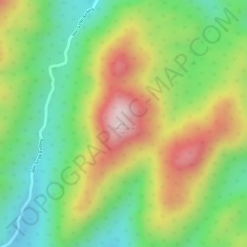 Bukit Gemai topographic map, elevation, terrain