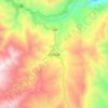 红土地镇 topographic map, elevation, terrain