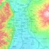 太原市 topographic map, elevation, terrain