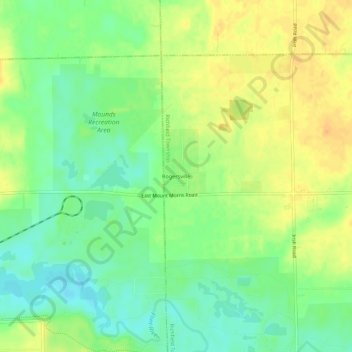 Rogersville topographic map, elevation, terrain