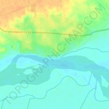 Kheshgi Payan topographic map, elevation, terrain