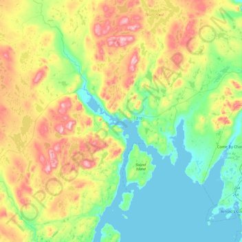 Swift Current topographic map, elevation, terrain