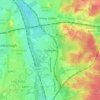 Mytchett topographic map, elevation, terrain