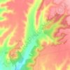 Mesones topographic map, elevation, terrain