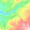 Puracé topographic map, elevation, terrain