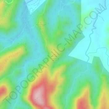 Mount Nagpatong topographic map, elevation, terrain