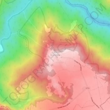 Torre Alfina topographic map, elevation, terrain