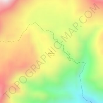 Tafelberg topographic map, elevation, terrain