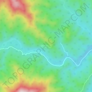 Sabbang topographic map, elevation, terrain