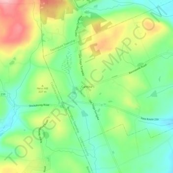 Cambra topographic map, elevation, terrain