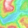 Vossavangen topographic map, elevation, terrain