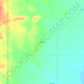 Clarita topographic map, elevation, terrain