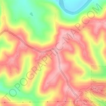 Inspiration Point topographic map, elevation, terrain