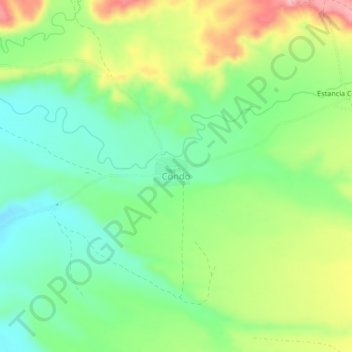 Condo topographic map, elevation, terrain