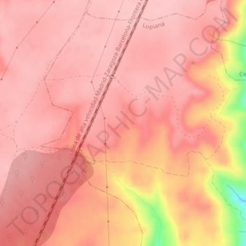 Cañada del Caballo topographic map, elevation, terrain