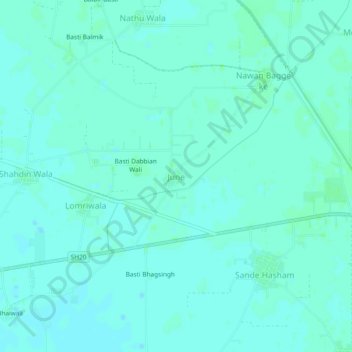 June topographic map, elevation, terrain