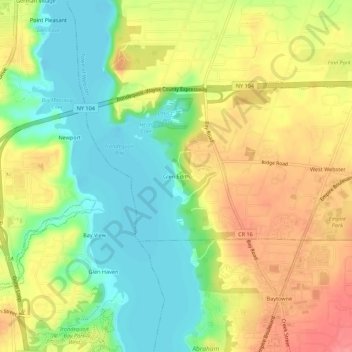 Glen Edith topographic map, elevation, terrain