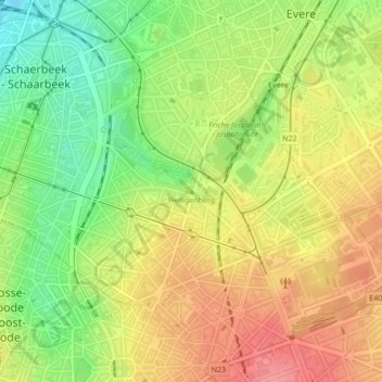 Heiligenberg topographic map, elevation, terrain