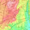 巴福镇 topographic map, elevation, terrain