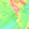 Koforidua topographic map, elevation, terrain
