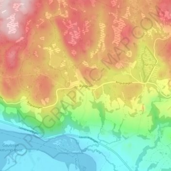 Ringvål topographic map, elevation, terrain