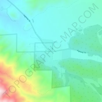 Oak Grove topographic map, elevation, terrain