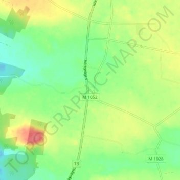 Brandstad topographic map, elevation, terrain
