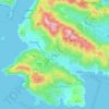 Χωριό topographic map, elevation, terrain