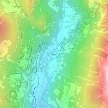Raviscé topographic map, elevation, terrain