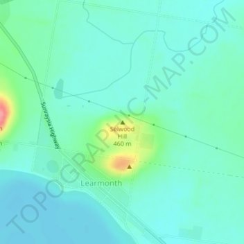Selwood Hill topographic map, elevation, terrain