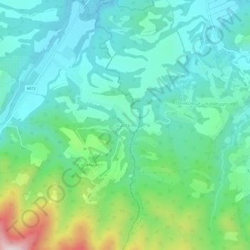 Kastel topographic map, elevation, terrain