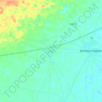 Logo topographic map, elevation, terrain