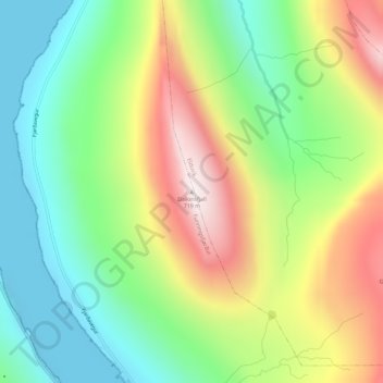 Dalkinsfjall topographic map, elevation, terrain