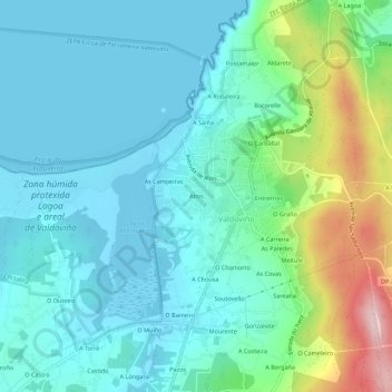 Atios topographic map, elevation, terrain