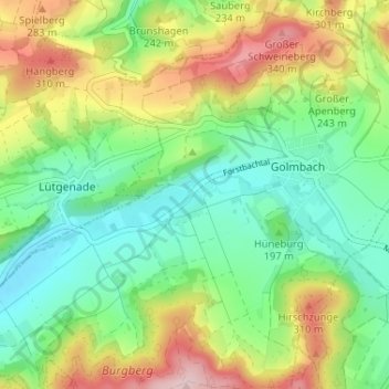 Warbsen topographic map, elevation, terrain