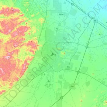 Ha'il topographic map, elevation, terrain